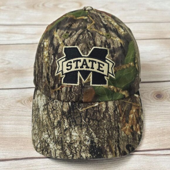 Mississippi State Bulldogs NCAA Camo Strapback Cap Hat Baseball Embroidered Logo - Picture 1 of 14